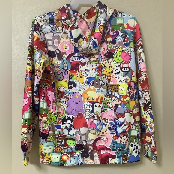 Azuki Unisex Fashion 3D Digital Printed pullover hoodies - Picture 3 of 4